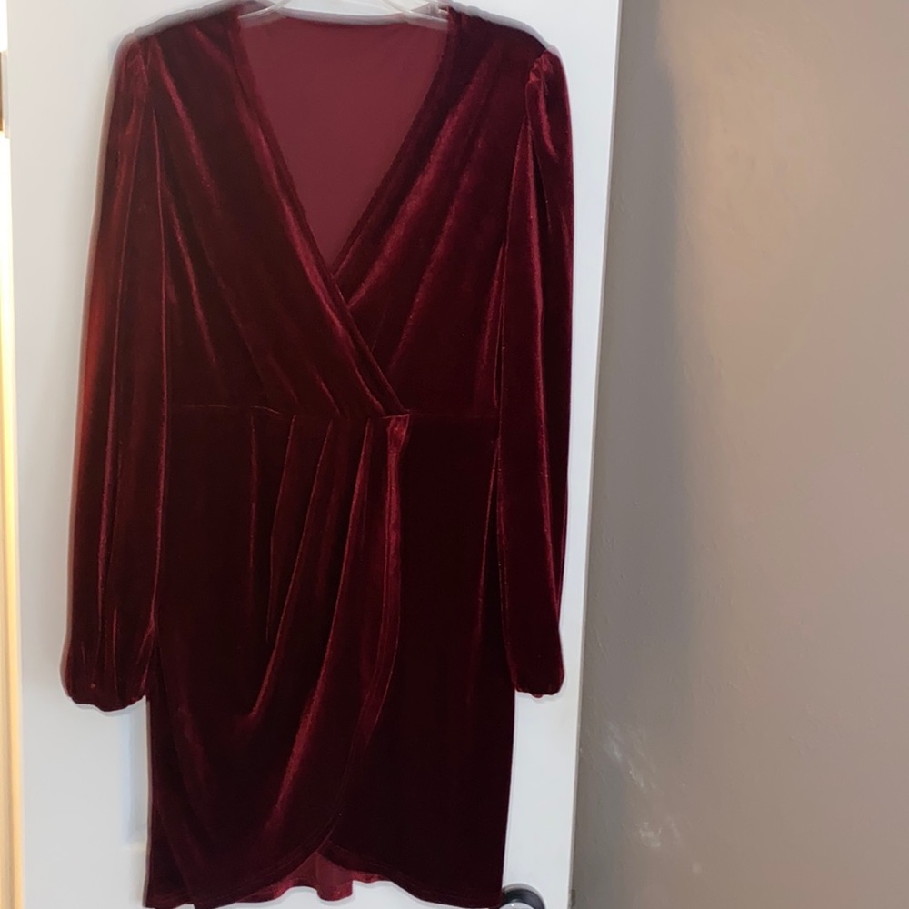 Women’s XL red velvet SHEIN dress